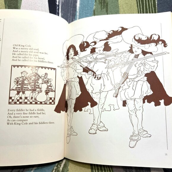 Popular Nursery Rhymes: Mother Goose Rhymes With Pictures Hardcover Book 1983 - Picture 6 of 9